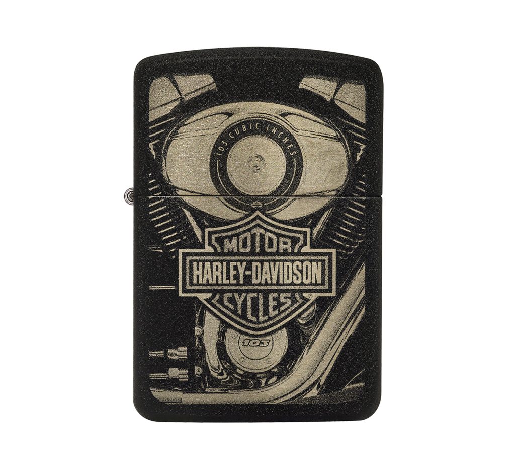 Harley Davidson Replica Black Crackle Windproof Lighter Top Best