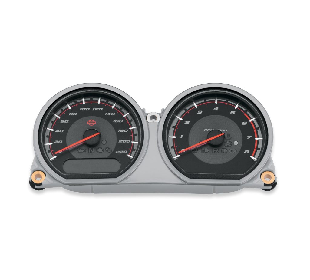 Harley-Davidson Custom Face Gauges - Speedo / Tach Cluster - km/h ...